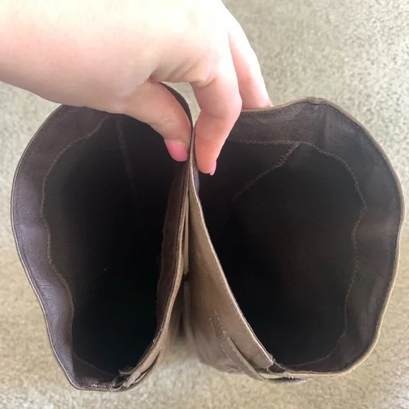 ALDO Light Brown Tan Gray Taite Boots Size 6.5 - Picture 15 of 16